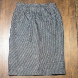 Chic Black and Gray Women's Pencil Skirt